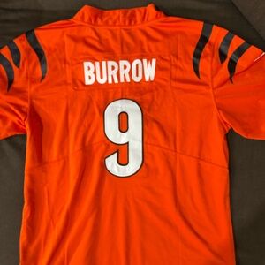 Joe Burrow Cincinnati Bengals Orange Jersey Mens Size Large and XL